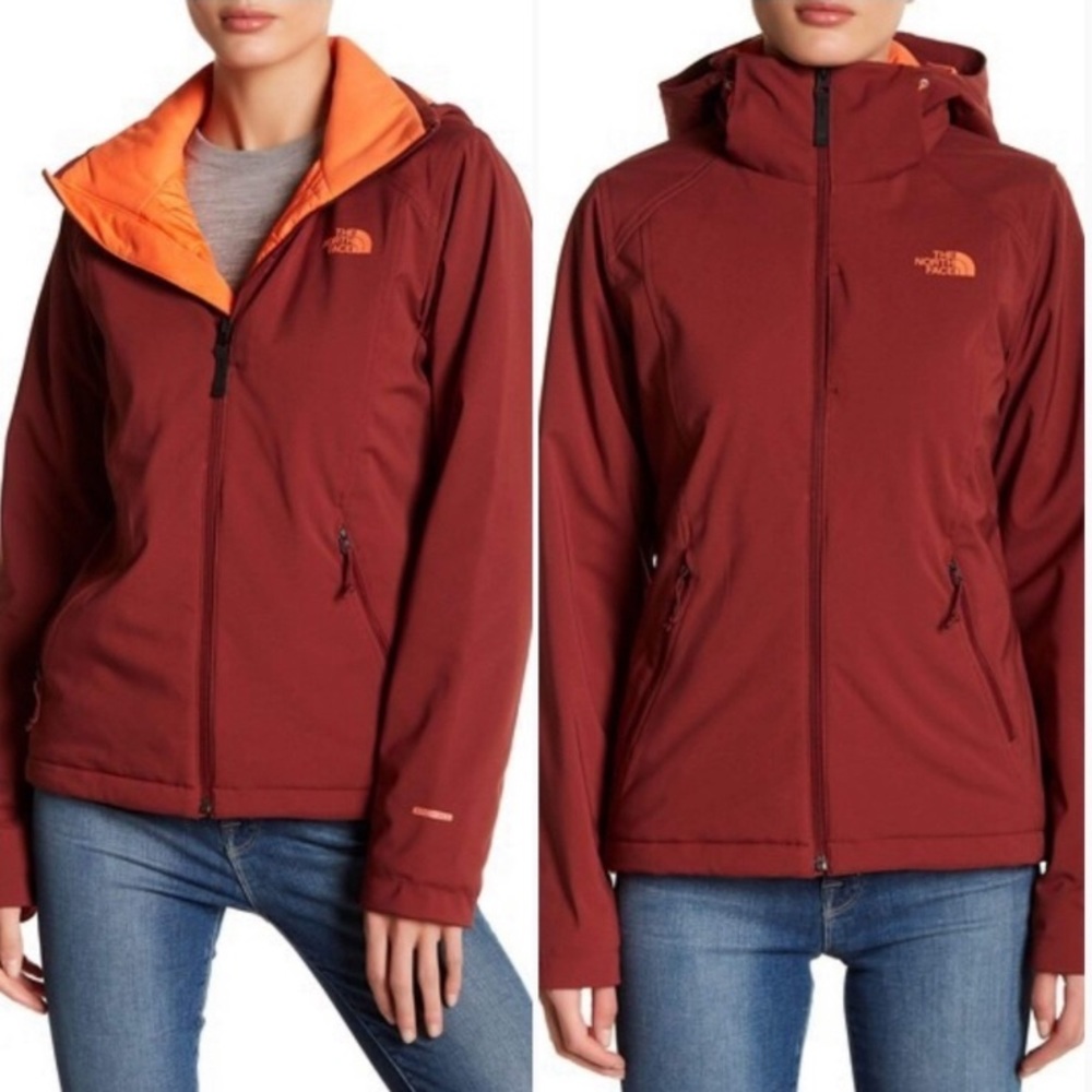 The North Face burgundy apex coat size XL